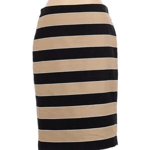 Loft Tan Stripe Skirt